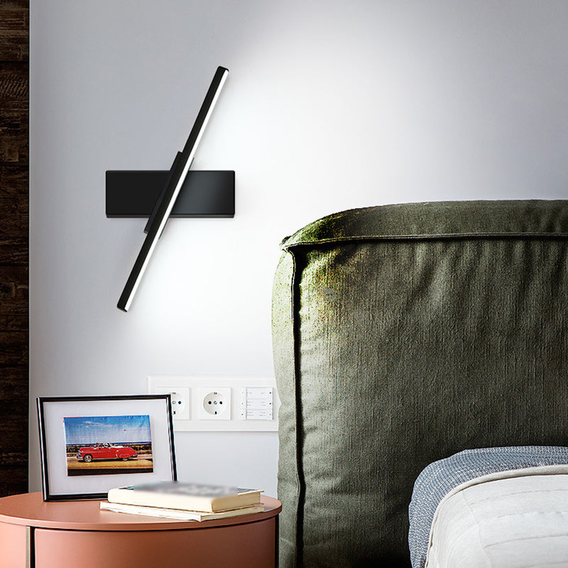 Modern Style Wall Mount Light Rotatable LED Wall Light with Silica Gel Shade for Bedroom