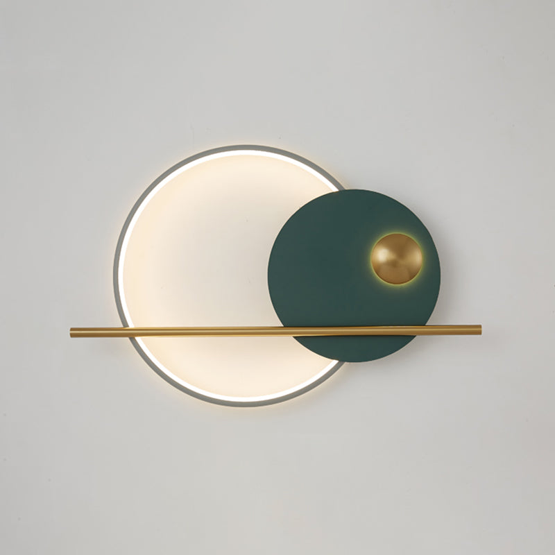 Macaron LED Wall Mount Light 1-Light Wall Light with Silica Gel Shade for Bedroom