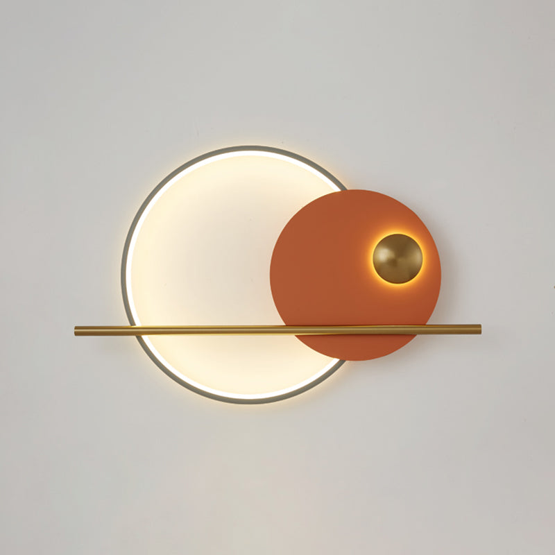 Macaron LED Wall Mount Light 1-Light Wall Light with Silica Gel Shade for Bedroom
