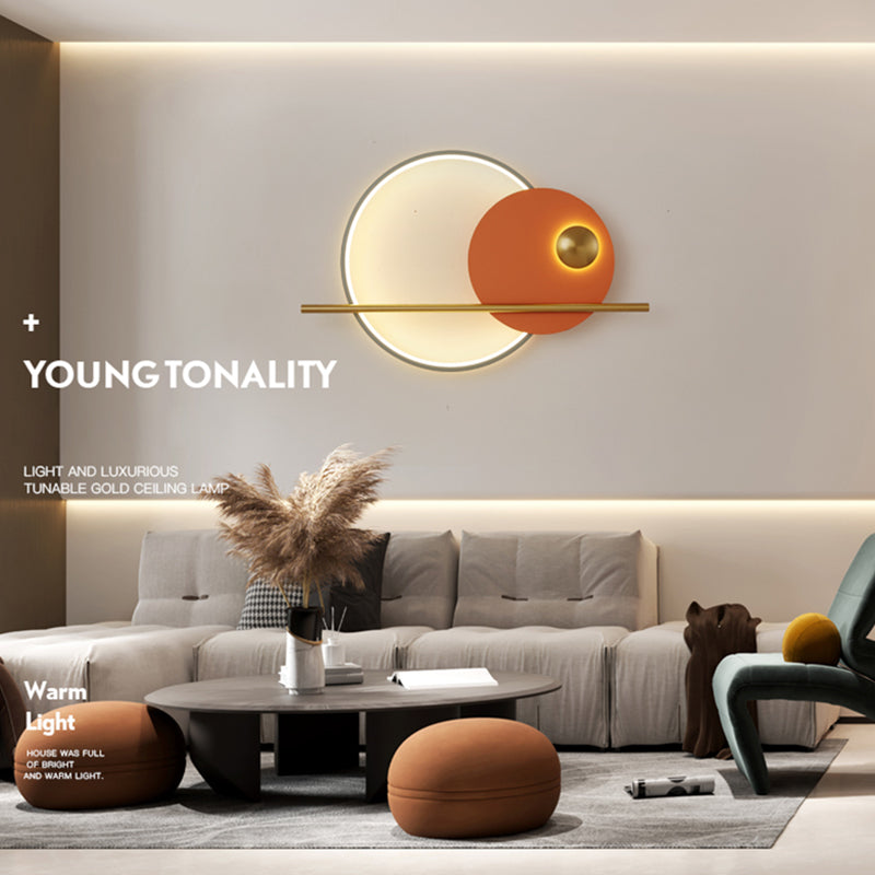 Macaron LED Wall Mount Light 1-Light Wall Light with Silica Gel Shade for Bedroom
