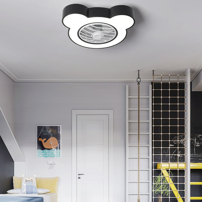 Modern Style Ceiling Fan Light Metal 1 Light Ceiling Fan Lighting for Bedroom