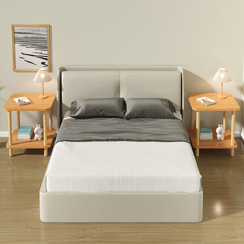 Nordic Square/Round Wood End Table 20.87" H 2-Tier Side Table