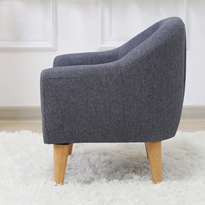 Contemporary Cotton Blend Tufted Split-Back Settee Couch for Children