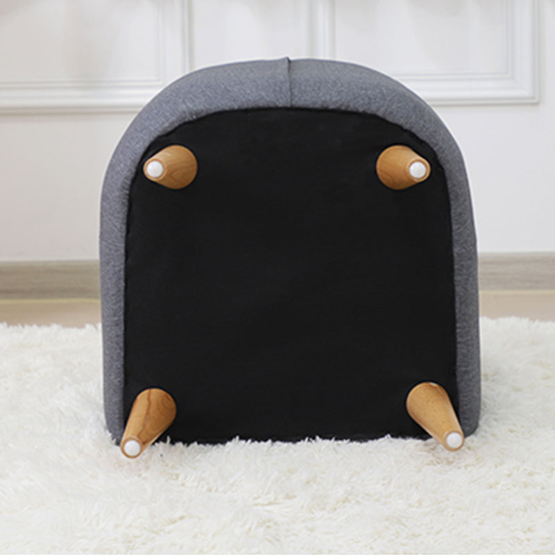 Contemporary Cotton Blend Tufted Split-Back Settee Couch for Children