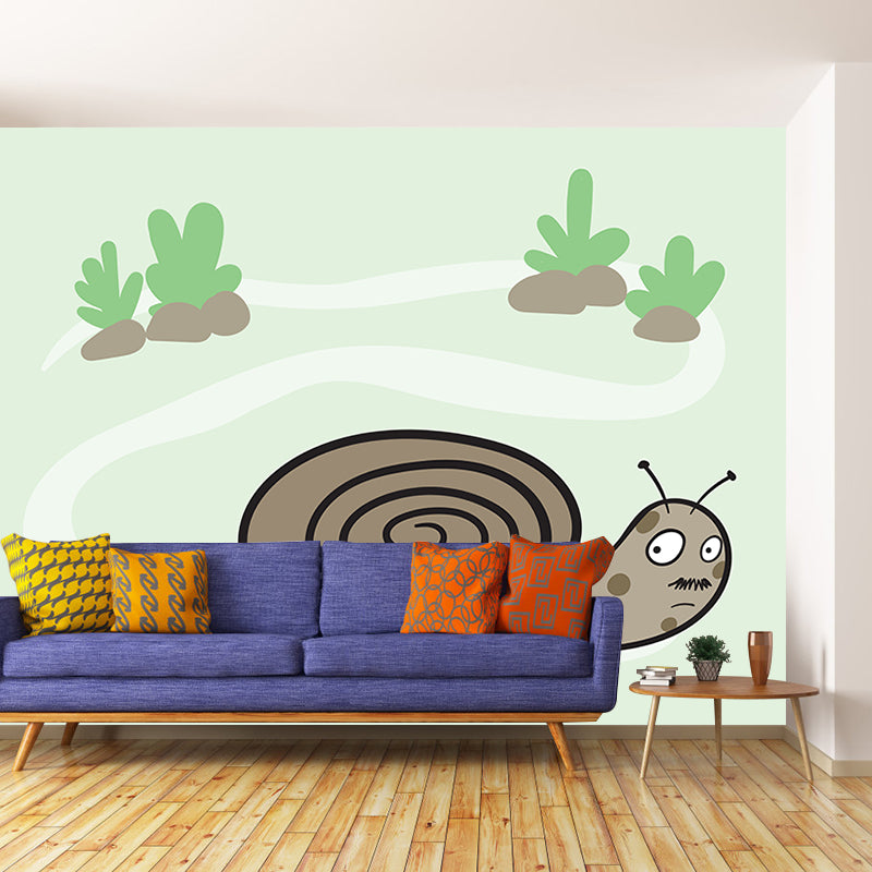 Illustration Environment Friendly Mural Wallpaper Cartoon Animals Indoor Wall Mural