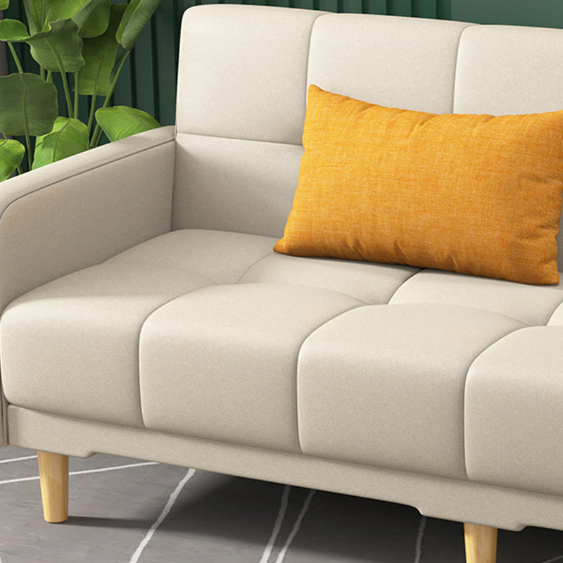 Scandinavian Tight Back Square Arm Sofa/Sectional with Storage and Convertible