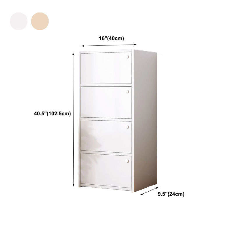 Modern Style Bookcase Wood Closed Back Bookshelf with Door for Home Office