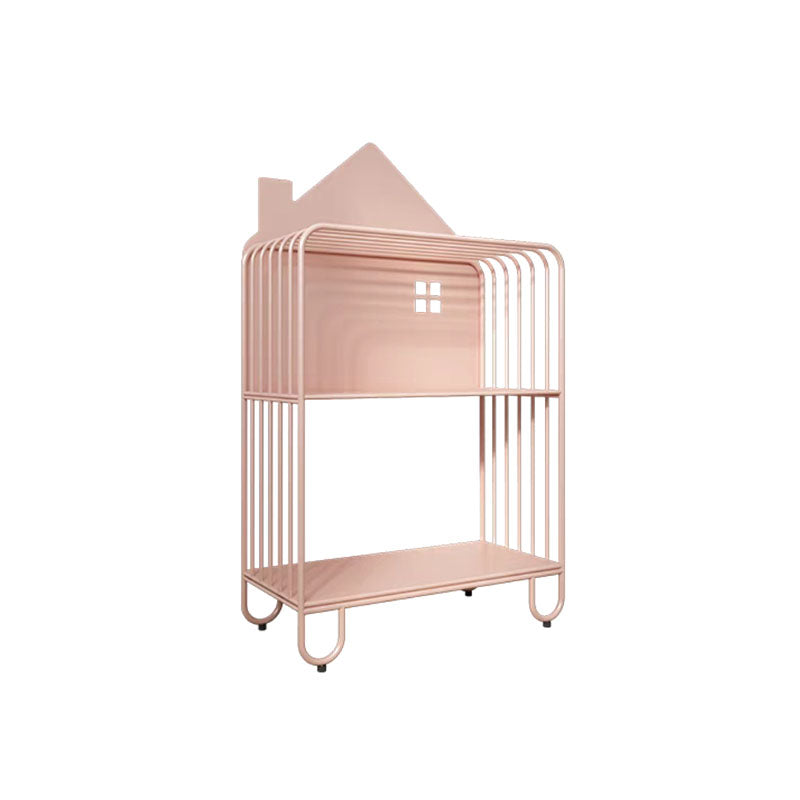 Modern Style Bookcase Metal Open Back Bookshelf for Home Office