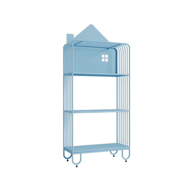 Modern Style Bookcase Metal Open Back Bookshelf for Home Office