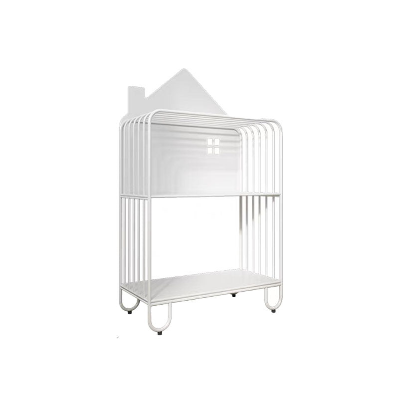 Modern Style Bookcase Metal Open Back Bookshelf for Home Office