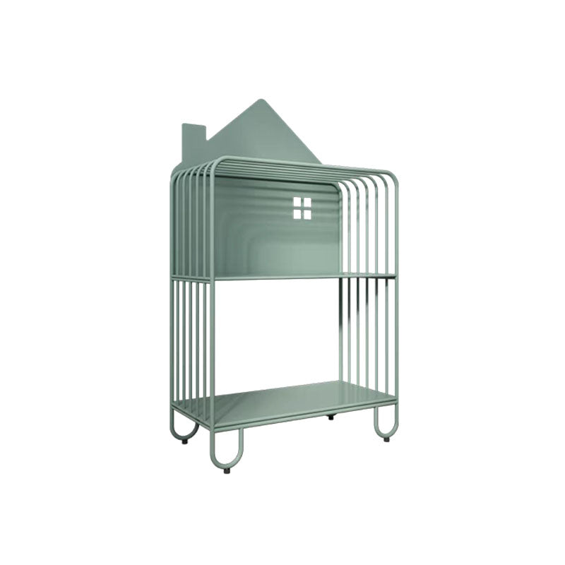 Modern Style Bookcase Metal Open Back Bookshelf for Home Office
