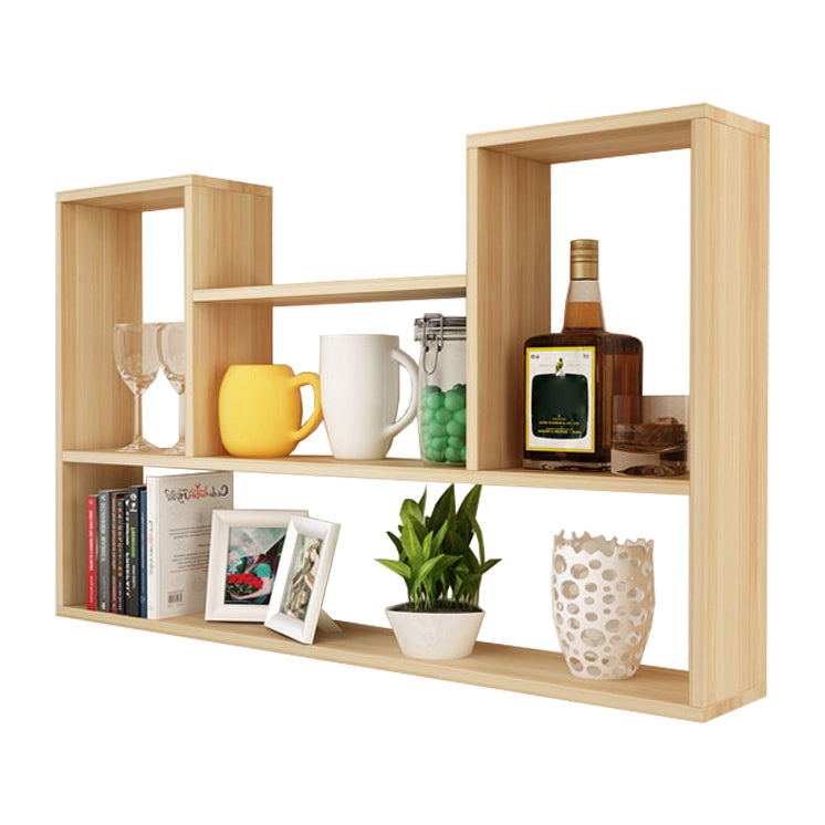 Wall Mounted Bookshelf Scandinavian Style Bookcase for Home and Study Room