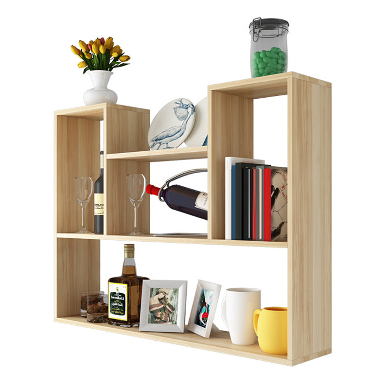 Wall Mounted Bookshelf Scandinavian Style Bookcase for Home and Study Room