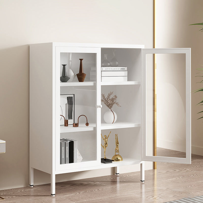 13.78"W Bookshelf Scandinavian Style Bookcase with Door for Home Office