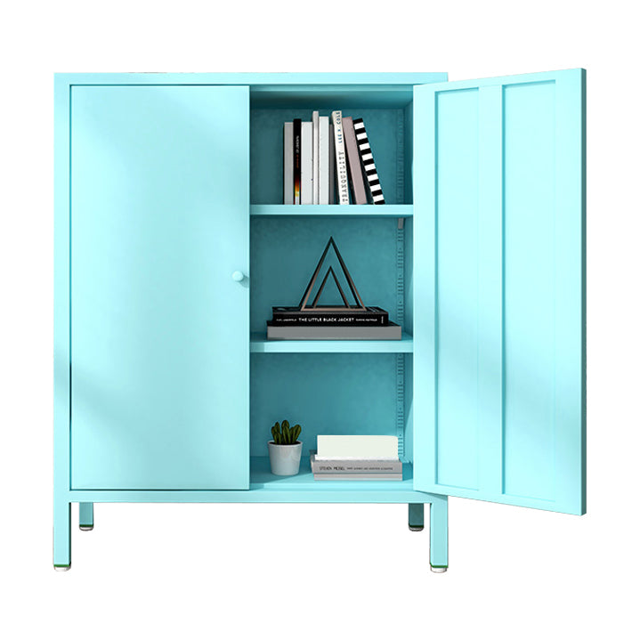 13.78"W Bookshelf Scandinavian Style Bookcase with Door for Home Office
