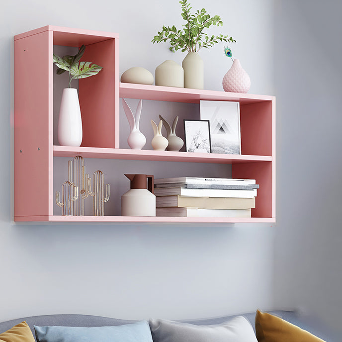 Wall Mounted Bookshelf Scandinavian Style Bookcase for Home Study Room