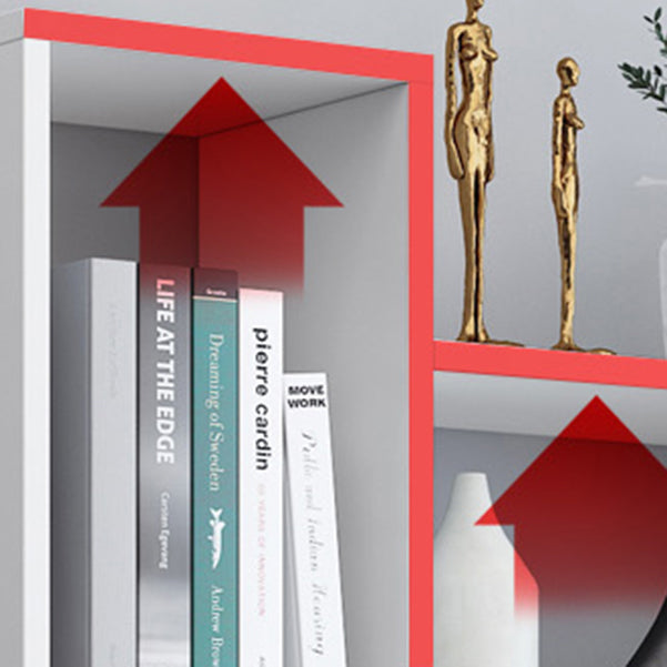 Wall Mounted Bookshelf Scandinavian Style Bookcase for Home Study Room