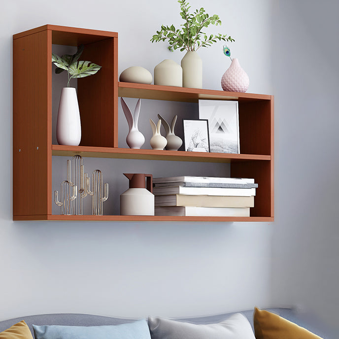 Wall Mounted Bookshelf Scandinavian Style Bookcase for Home Study Room
