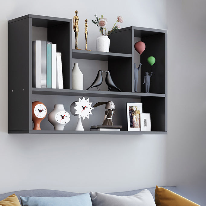 Wall Mounted Bookshelf Scandinavian Style Bookcase for Home Study Room