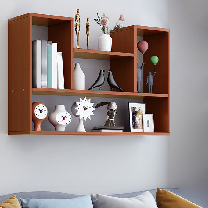 Wall Mounted Bookshelf Scandinavian Style Bookcase for Home Study Room