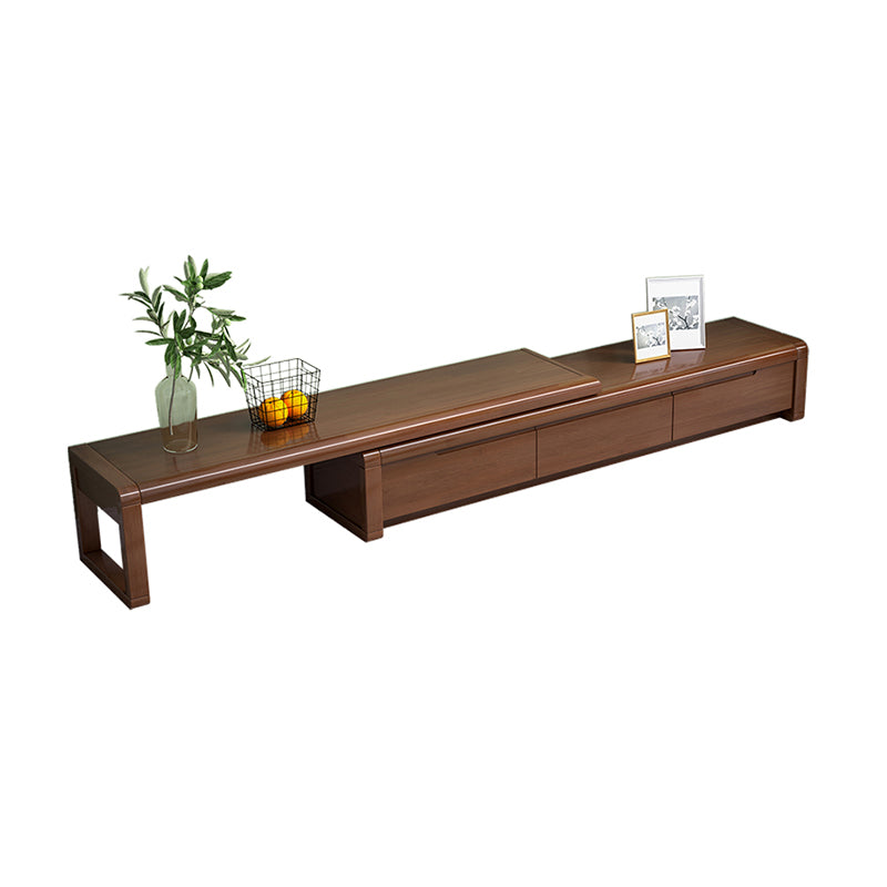 Solid Wood 71 - Inch TV Stand , Nordic TV Stand Console for TVs with 3 Drawers Included