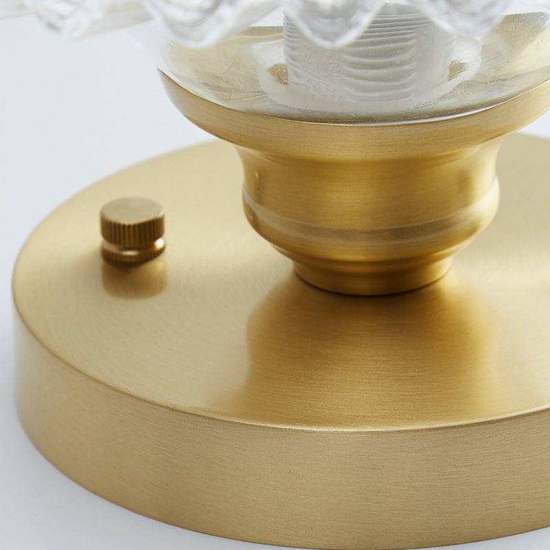 One-Light Vintage Ceiling Light Brass Metal Ceiling Mounted Fixture