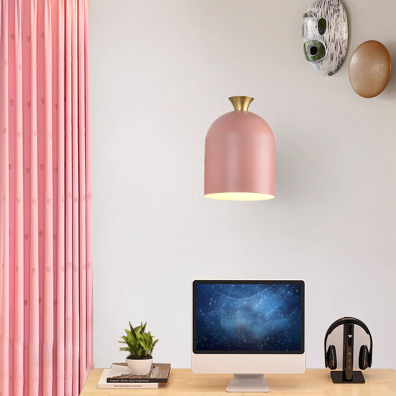 Minimalist Wall Sconce Lighting Household Colorful Metal Shade Wall Lighting Fixtures