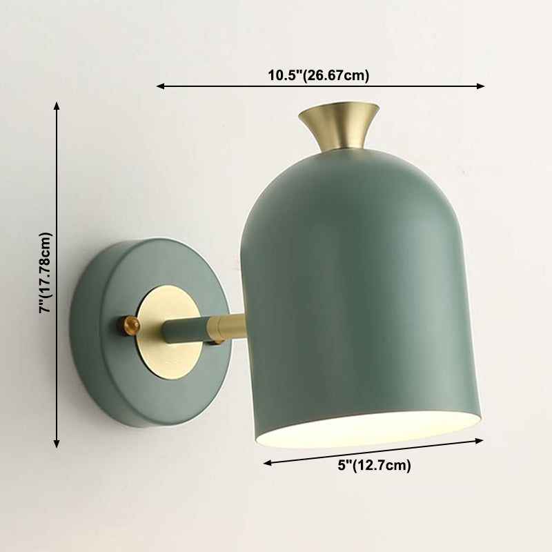 Minimalist Wall Sconce Lighting Household Colorful Metal Shade Wall Lighting Fixtures