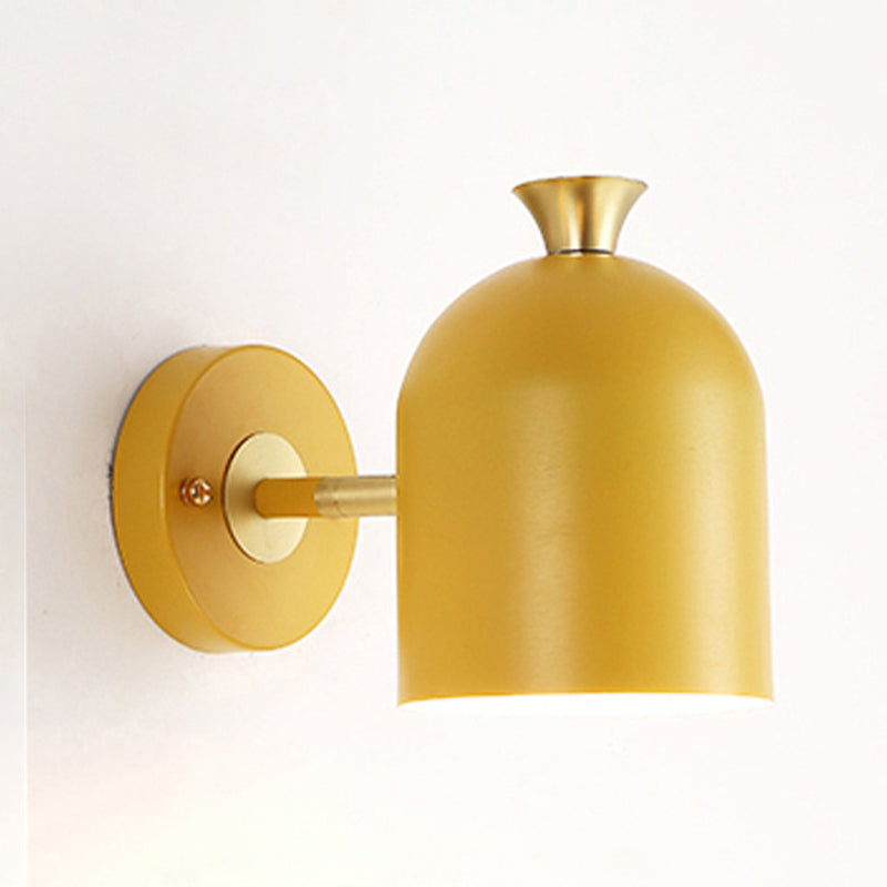 Minimalist Wall Sconce Lighting Household Colorful Metal Shade Wall Lighting Fixtures