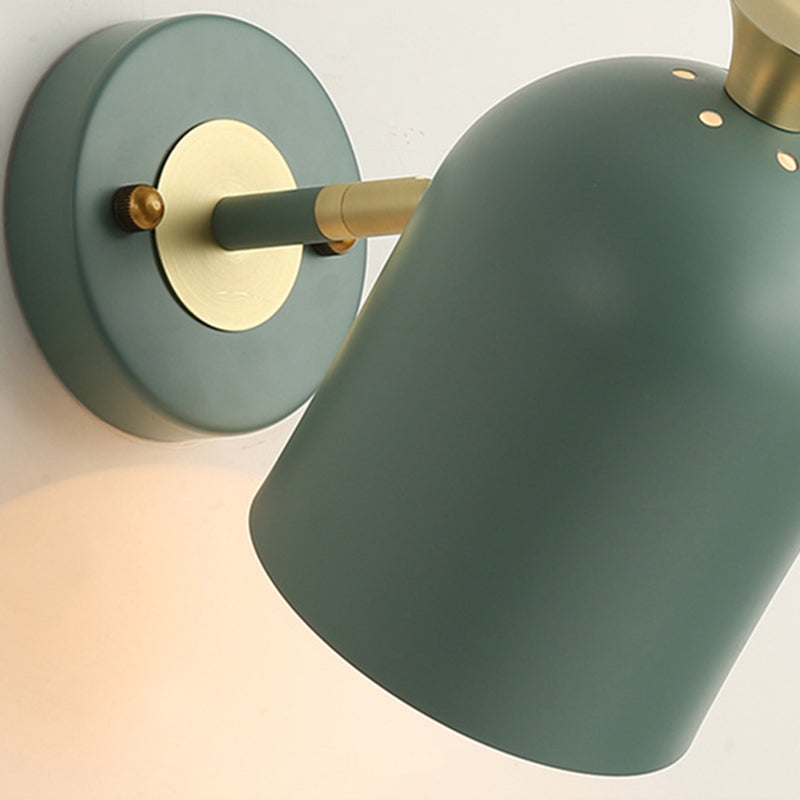 Minimalist Wall Sconce Lighting Household Colorful Metal Shade Wall Lighting Fixtures