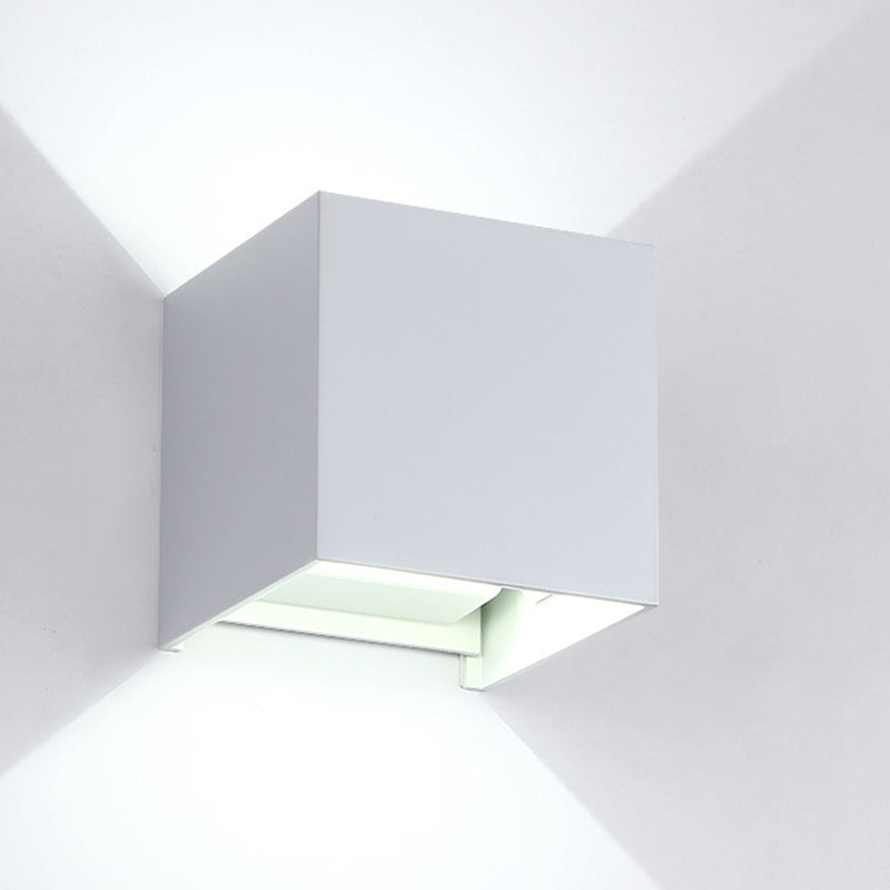 Contemporary Style Squared Wall Lamps Metal 2 Lights Wall Lighting