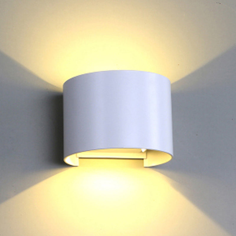 Contemporary Style Squared Wall Lamps Metal 2 Lights Wall Lighting