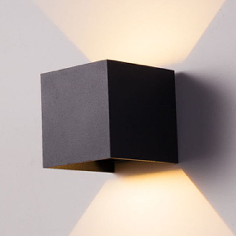 Contemporary Style Geometric Wall Lamps Metal 2 Lights Wall Lighting