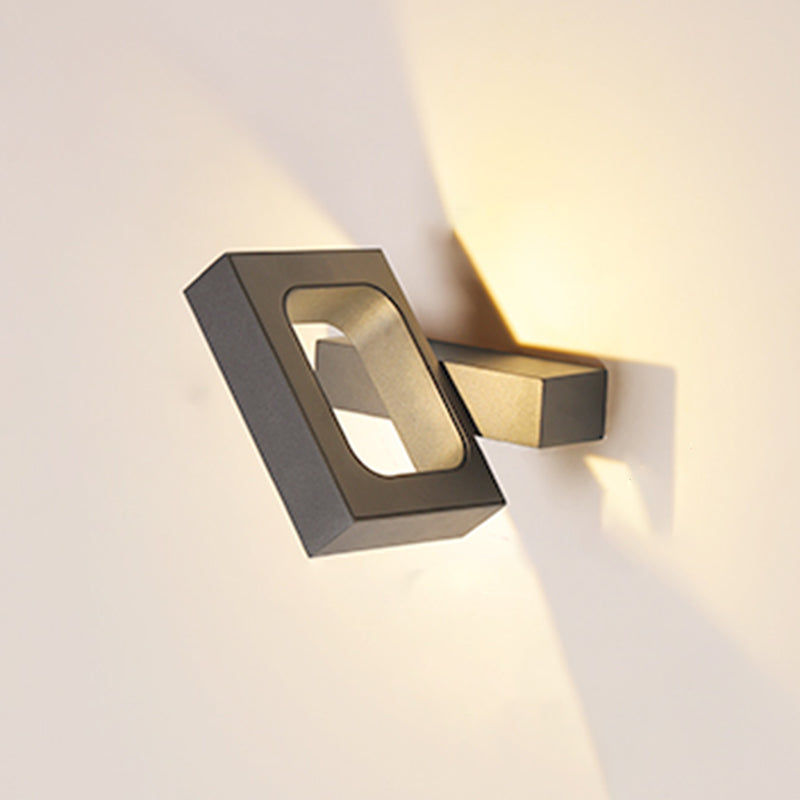 Metal Geometry Shape Wall Lights Modern Style 1 Light Wall Mount Fixture for Living Room