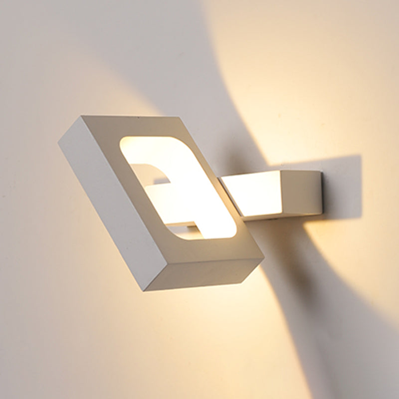 Metal Geometry Shape Wall Lights Modern Style 1 Light Wall Mount Fixture for Living Room