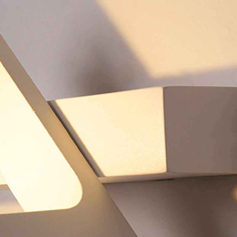 Metal Geometry Shape Wall Lights Modern Style 1 Light Wall Mount Fixture for Living Room