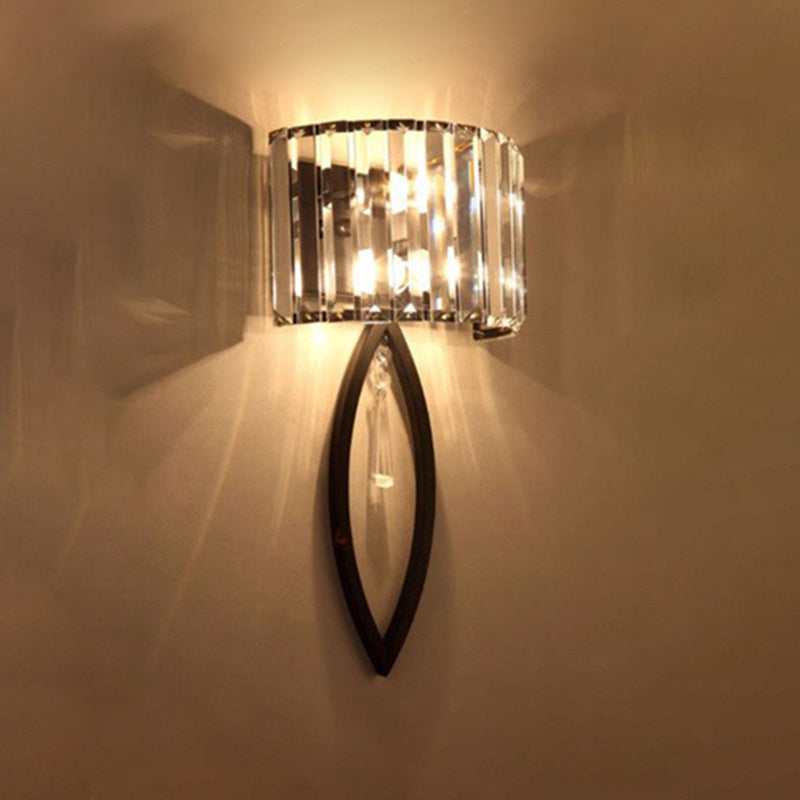 Crystal Geometry Shape Wall Lights Modern Style 2 Light Wall Sconce for Dining Room