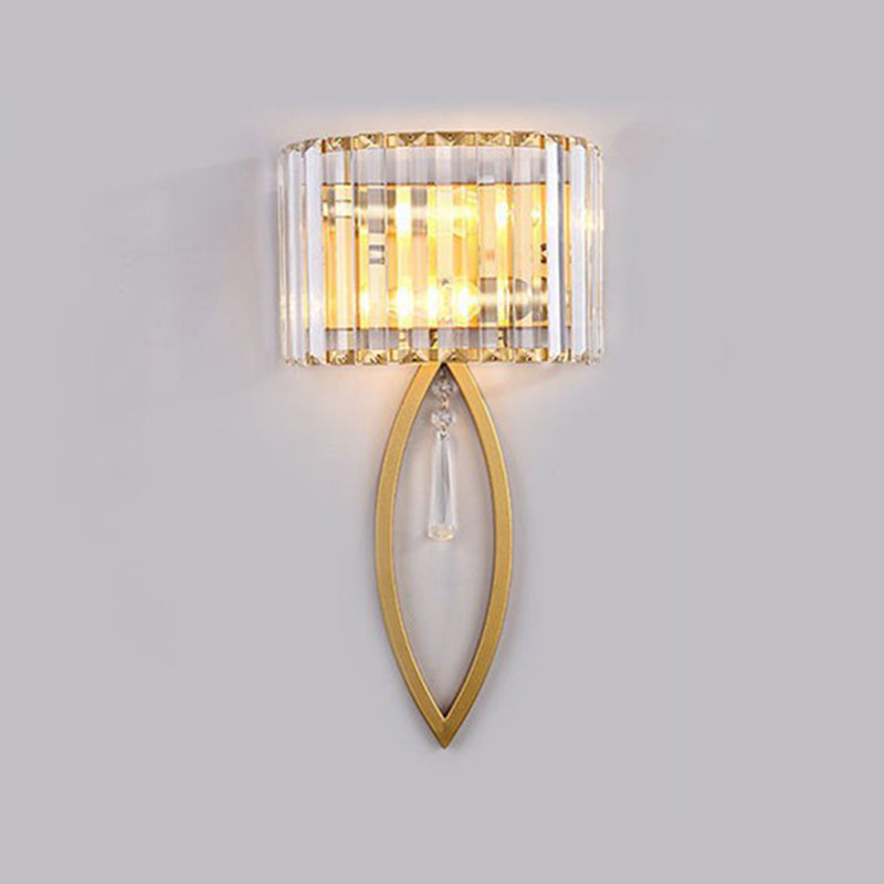 Crystal Geometry Shape Wall Lights Modern Style 2 Light Wall Sconce for Dining Room