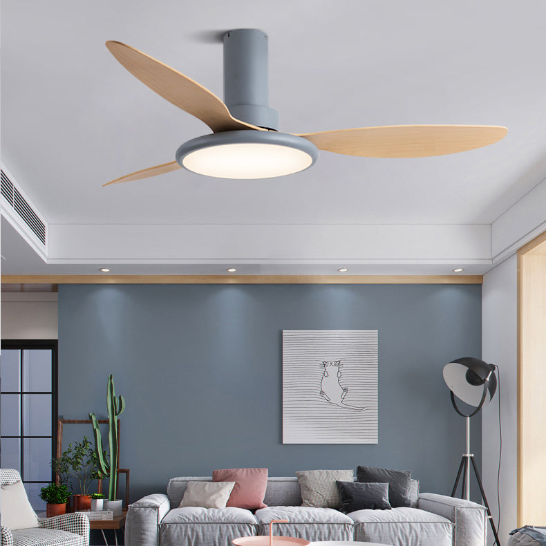 Unique Shape Ceiling Fan Lamp Kids Style Metal 1 Light Ceiling Fan Light