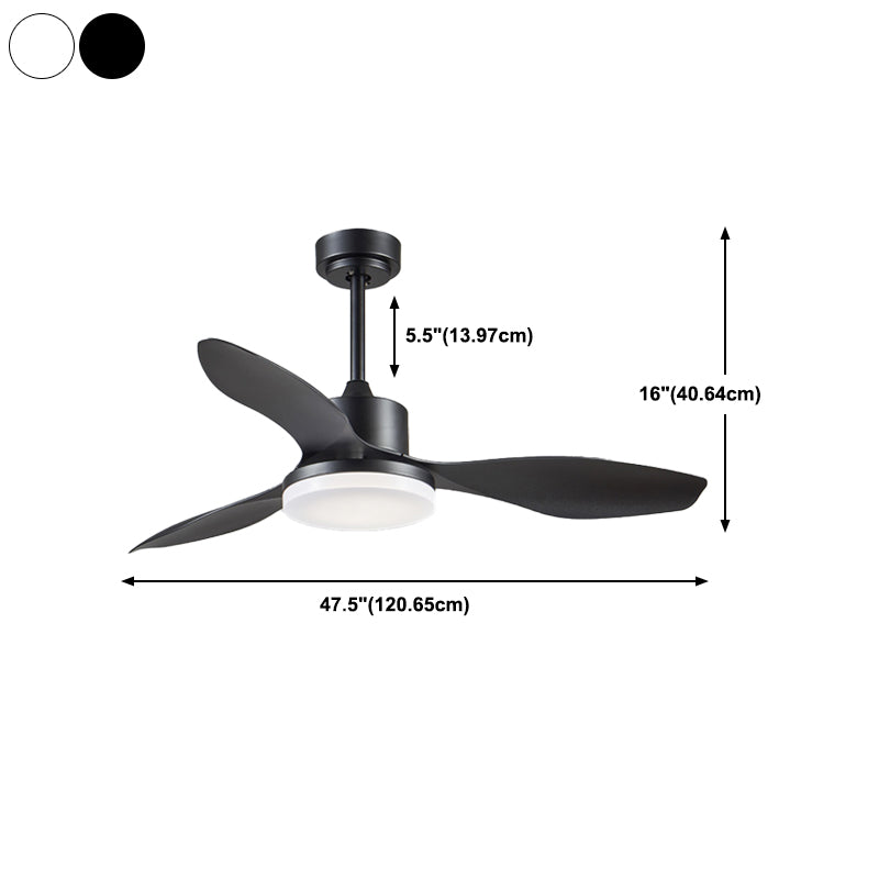 Unique Shape Ceiling Fan Lamp Kids Style Metal 1 Light Ceiling Fan Light