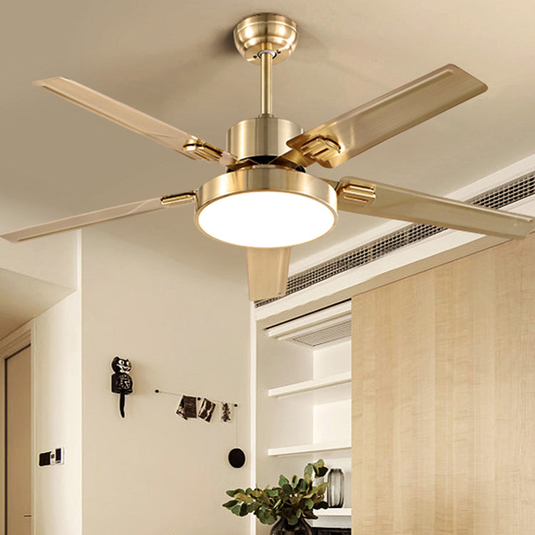 Geometry Ceiling Fan Lamp Kids Style Metal 1 Light Ceiling Fan Lighting