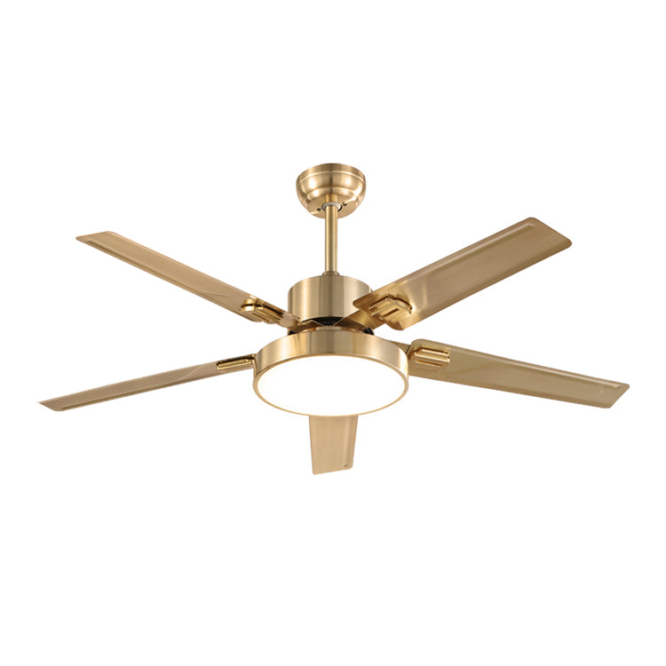 Geometry Ceiling Fan Lamp Kids Style Metal 1 Light Ceiling Fan Lighting