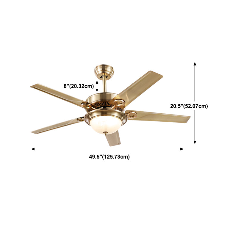 Geometry Ceiling Fan Lamp Kids Style Metal 1 Light Ceiling Fan Lighting