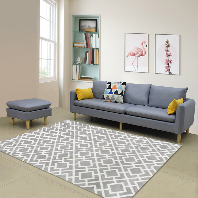 Fabric Pillow Top Arm Sectional Sofa 31.5"High Cushion Back Sofa with Slipcover