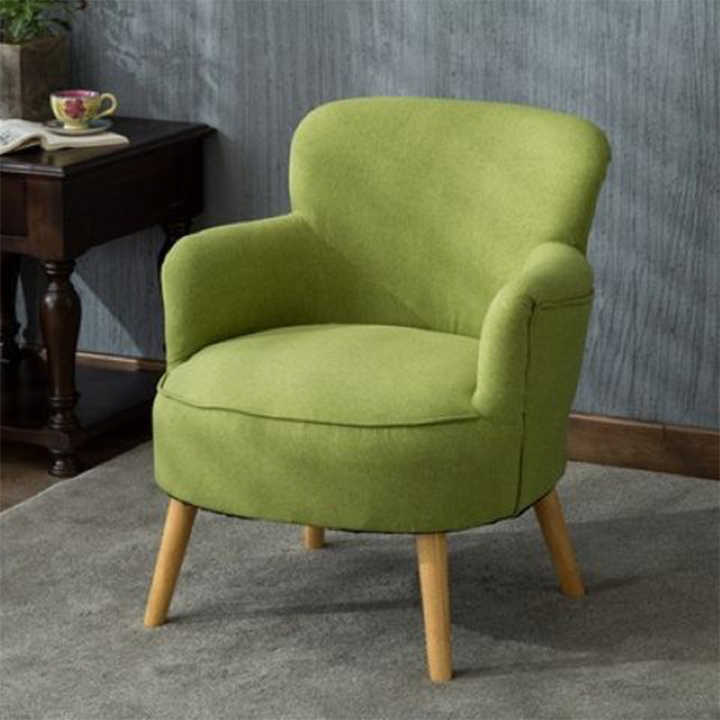 27.55"Wide*27.55"Deep Arm Chair with Square Arms, Basic Four Legs