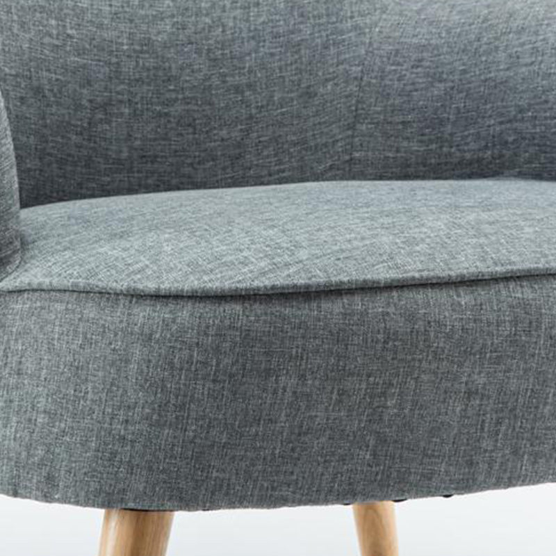 27.55"Wide*27.55"Deep Arm Chair with Square Arms, Basic Four Legs