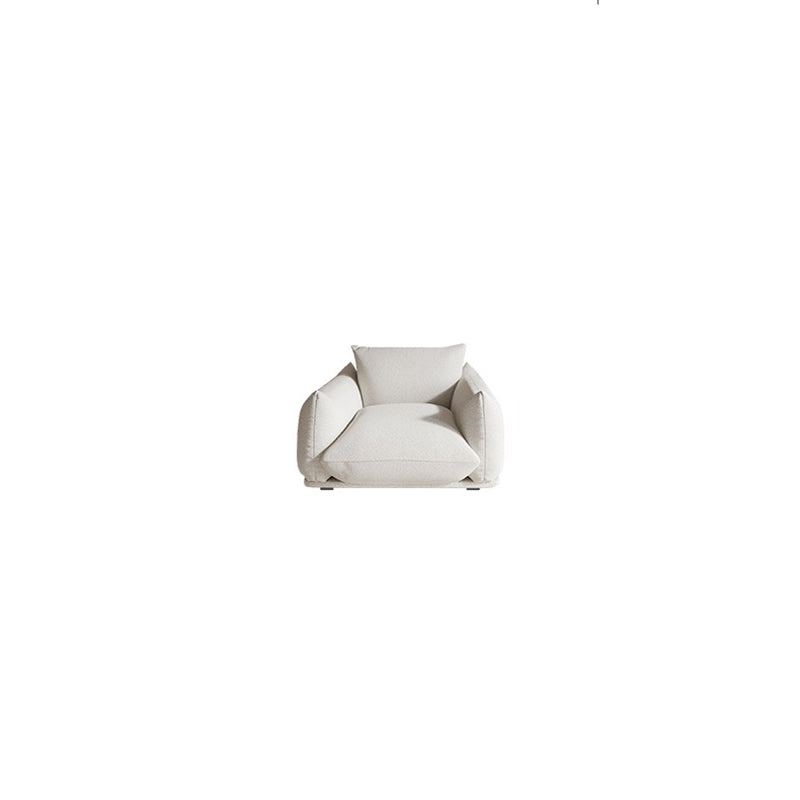Standard Cushions Contemporary Square Arm Settee Couch for 1/2 People