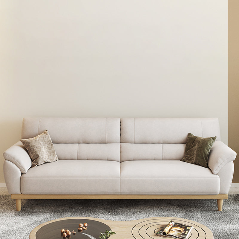 Stationary Stain Resistant Living Room Pillow Top Arm Standard Sofa