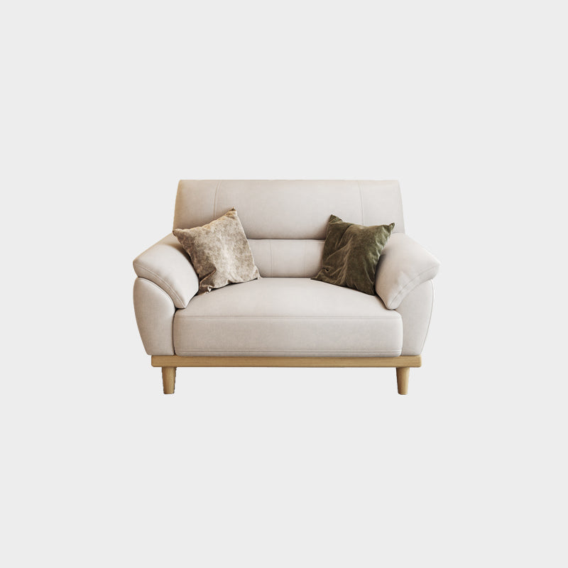 Stationary Stain Resistant Living Room Pillow Top Arm Standard Sofa