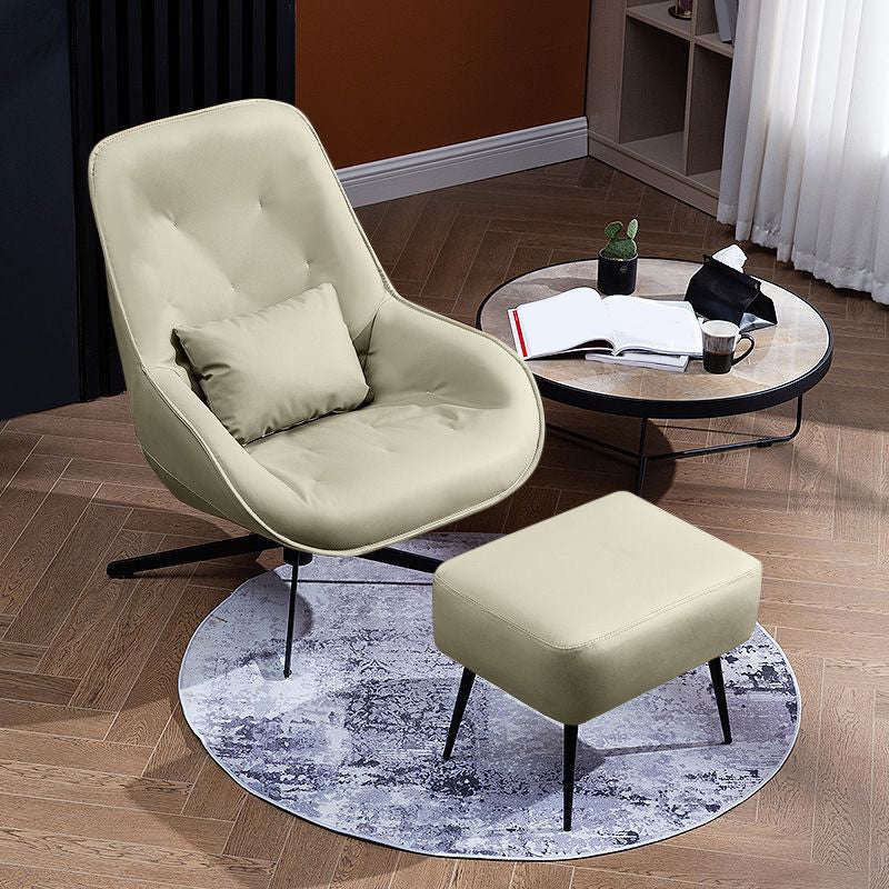 22.44"Wide*22.44"Deep Bonded Leather Armless Chair with Spider Base